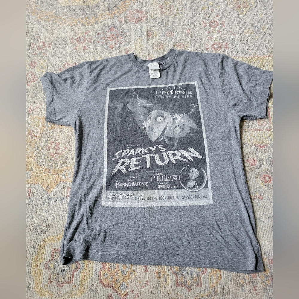 Women's Disney Gray Sparky's Return Graphic Tee